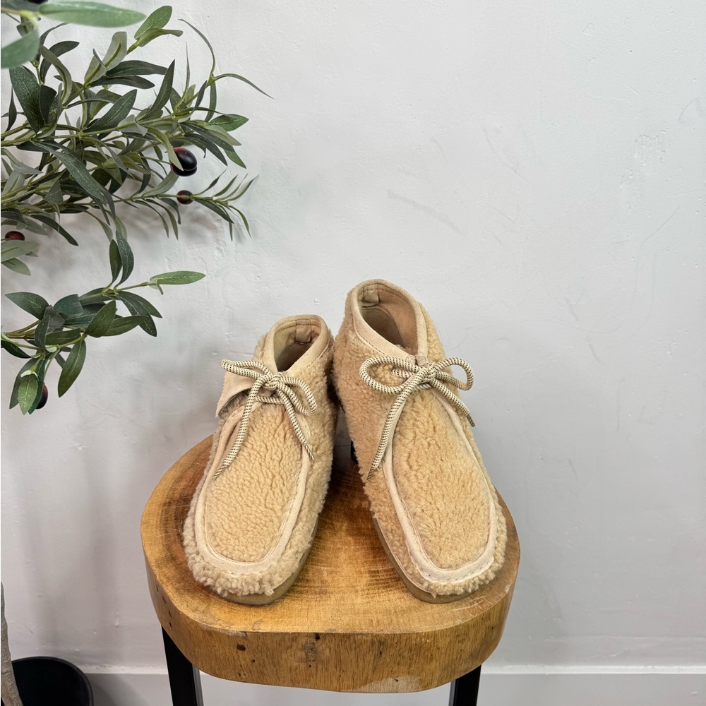 Moncler x Clark Men Shearling Moccasin Boots 8US - Picture 7 of 9